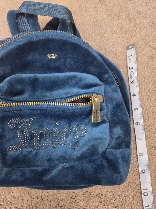 Juicy Couture Teal Velvet Mini Backpack main image 8